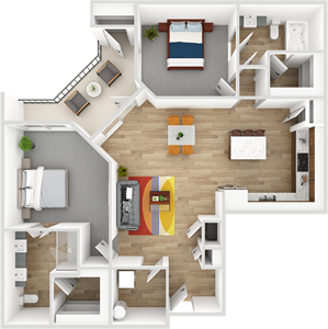 B2 - Two Bedroom / Two Bath